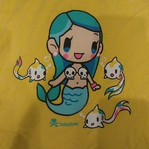 Tokidoki Mermaid and Koi fish t shirt